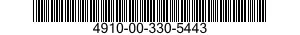 4910-00-330-5443  4910003305443 003305443