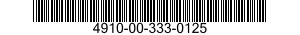 4910-00-333-0125  4910003330125 003330125