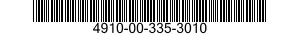 4910-00-335-3010  4910003353010 003353010