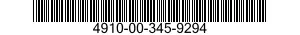 4910-00-345-9294  4910003459294 003459294