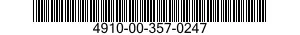 4910-00-357-0247  4910003570247 003570247