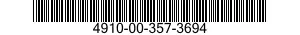 4910-00-357-3694  4910003573694 003573694