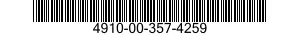 4910-00-357-4259 SPRING,HELICAL COMP 4910003574259 003574259