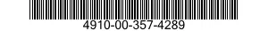 4910-00-357-4289  4910003574289 003574289