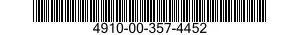4910-00-357-4452  4910003574452 003574452