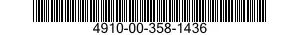 4910-00-358-1436  4910003581436 003581436