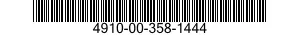 4910-00-358-1444  4910003581444 003581444