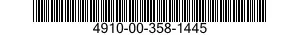 4910-00-358-1445  4910003581445 003581445