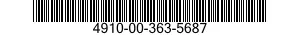 4910-00-363-5687  4910003635687 003635687