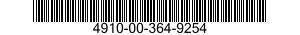 4910-00-364-9254  4910003649254 003649254