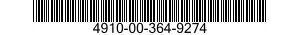4910-00-364-9274  4910003649274 003649274