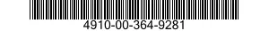 4910-00-364-9281  4910003649281 003649281