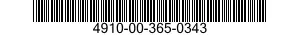 4910-00-365-0343  4910003650343 003650343