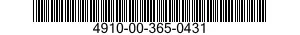 4910-00-365-0431  4910003650431 003650431