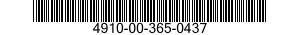 4910-00-365-0437  4910003650437 003650437