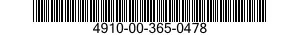 4910-00-365-0478  4910003650478 003650478