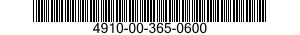4910-00-365-0600  4910003650600 003650600