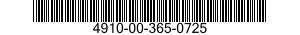 4910-00-365-0725  4910003650725 003650725