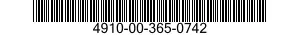 4910-00-365-0742  4910003650742 003650742