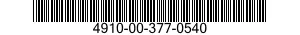 4910-00-377-0540  4910003770540 003770540