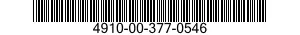 4910-00-377-0546  4910003770546 003770546
