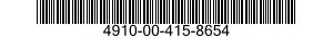 4910-00-415-8654  4910004158654 004158654