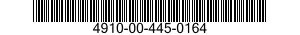 4910-00-445-0164  4910004450164 004450164