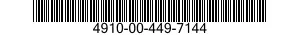 4910-00-449-7144  4910004497144 004497144