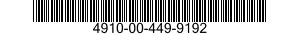 4910-00-449-9192  4910004499192 004499192