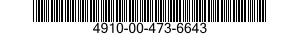 4910-00-473-6643  4910004736643 004736643