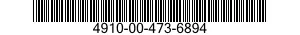 4910-00-473-6894  4910004736894 004736894