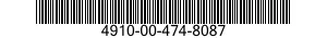 4910-00-474-8087  4910004748087 004748087