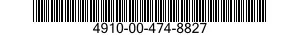 4910-00-474-8827  4910004748827 004748827