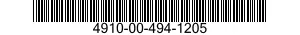 4910-00-494-1205  4910004941205 004941205
