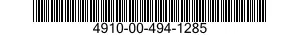 4910-00-494-1285  4910004941285 004941285