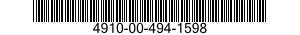 4910-00-494-1598  4910004941598 004941598