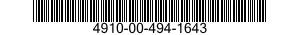 4910-00-494-1643  4910004941643 004941643