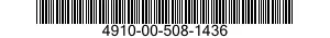 4910-00-508-1436  4910005081436 005081436