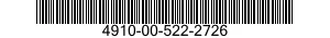 4910-00-522-2726  4910005222726 005222726