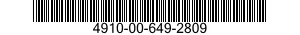 4910-00-649-2809  4910006492809 006492809