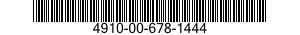 4910-00-678-1444  4910006781444 006781444