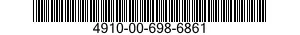 4910-00-698-6861  4910006986861 006986861