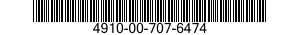 4910-00-707-6474  4910007076474 007076474