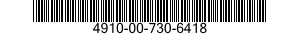 4910-00-730-6418  4910007306418 007306418