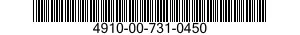 4910-00-731-0450  4910007310450 007310450