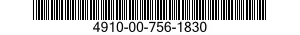 4910-00-756-1830 INDICATOR,WHEEL ALIGNMENT 4910007561830 007561830