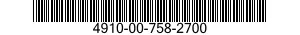 4910-00-758-2700 ADAPTER KIT,DYNAMOMETER 4910007582700 007582700