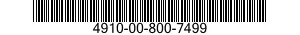 4910-00-800-7499  4910008007499 008007499
