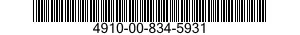 4910-00-834-5931  4910008345931 008345931