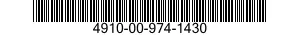 4910-00-974-1430  4910009741430 009741430
